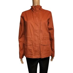 E & M Womens Burnt Orange Utility Jacket Size S